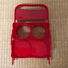 レッド　ドリンクキャリア　コストコ　４個収納　