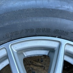 WAREN   13インチ アルミホイール 175/70R13タイヤ付き4本セットの画像