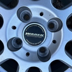 WAREN   13インチ アルミホイール 175/70R13タイヤ付き4本セットの画像