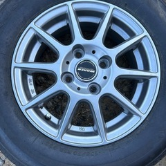 WAREN   13インチ アルミホイール 175/70R13タイヤ付き4本セットの画像