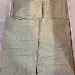 カーテン　ニトリ　レーベル　シャーメゾン　黄緑の画像