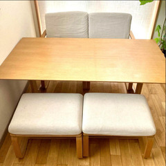 【新潟の方限定✨】無印良品/MUJI ダイニングセット テーブル/チェアの画像