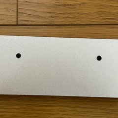 ウォールハンガー 2連 アルミ製 フックは開閉できる可動式 シルバーの画像