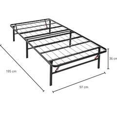 折りたたみフレームシングルベッド＆折りたたみマットレス