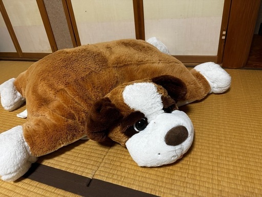 costco コストコ　アニマル チャム　ぬいぐるみ ピロー セントバーナード  約90センチ クッション　抱き枕　座布団