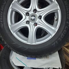 スタッドレスタイヤとアルミホイル４セット(215/65R16)の画像