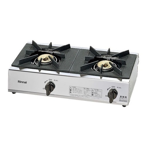 【中古】RINNAI RSB-206A 業務用2口ガスコンロ