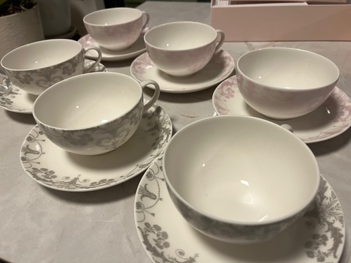 LAURA ASHLEY/ローラ アシュレイ｜ティーカップ・ソーサー 6客