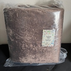 【新品・未使用】大人気シャギーラグ 200×200cm ブラウンの画像