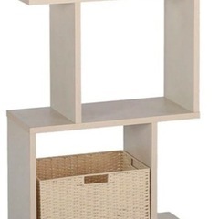家具ニトリ　ホワイト棚　三段オープンシェル　