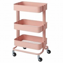 IKEA キッチンワゴン　ピンク