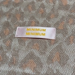 【美品】MINIMUM MINIMUM 大判ストール　レオパード柄の画像