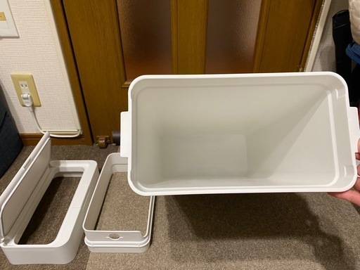【新品】ライクイット シールズ 25L ホワイト ゴミ箱 ふた付き 密閉 オムツ 生ゴミ