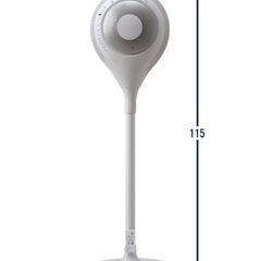 【お話中】タワーファン　360°送風でサーキュレーターにも　タイマー、リモコンありの画像