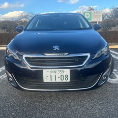 【最終値下げ！！】【低燃費ディーゼル】2017年プジョー308 SW BlueHDi【車検長い　消耗品交換多数】LED/純正ナビ/Bカメラ/地デジ/クルーズC/ETC/18インチ/ウェルカムライトの画像