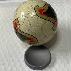 サッカーボール　ジグソーパズル　立体　球体の画像