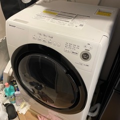シャープ ドラム式 洗濯乾燥機 ES-S7F-WL ジャンク