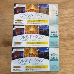なばなの里　ベゴニアガーデン入館&金券500円分の画像