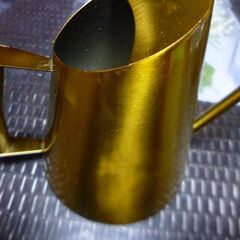 （管理A-20)おしゃれなステンレス製ウォータリングカン散水ポットの画像