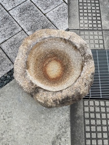 石臼　石うす　レトロ　昭和　メダカ鉢