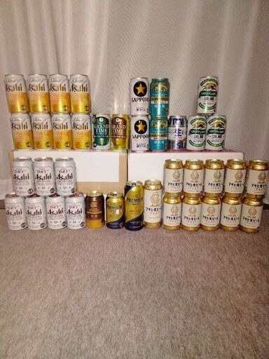 ★受渡し完了★ お酒　ビールなど８６本（350缶・70本　500缶・16本）
