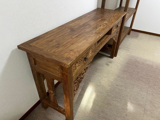オールドチークコンソールテーブル