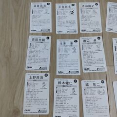 【16枚】Jリーグ選手のカード(1993～1995年)の画像