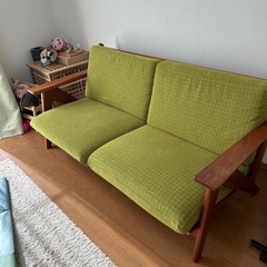 お渡し先決定】ナガノインテリア 3人掛けソファ