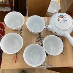 【ドリーム川西店御来店限定】 肥前有田焼/鷹峰作/綿草花文/茶器揃【2003249255628215】の画像