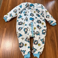 大きめの　ドラえもん フリースロンパース もこもこ　アウター　の画像