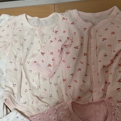 再投稿①ベビー服 ロンパース　70サイズ肌着7枚まとめ売りの画像