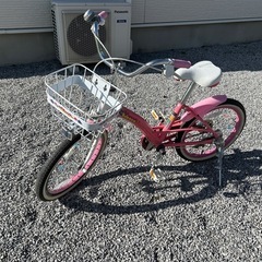 子供用自転車　ピンク　女の子用の画像