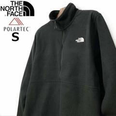 🔴【正規未使用品】THE NORTH FACE◆ALPINE POLARTEC 100 1/2-ZIP JACKET フリース ハーフジップ US限定 軽量(S)黒 の画像
