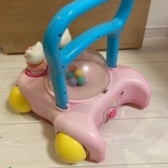 ハローキティ　手押し車　歩行器の画像