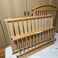 MIKI HOUSE（ミキハウス）ベビーベッド マットレス付き