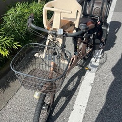 中古　自転車　子供乗せ付きの画像