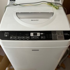2017年式 5.5kg SHARP 洗濯機 ES-TX5SC-W