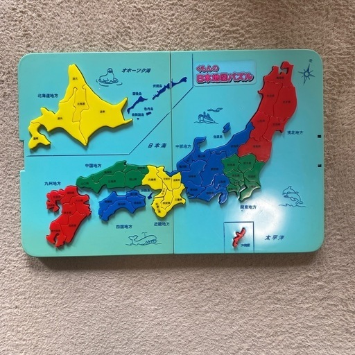 くもんの日本地図パズル
