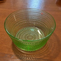 iittala グリーンガラス ドットボウル