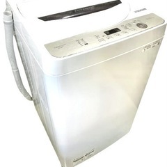 【極美品】 シャープ 全自動 洗濯機　ES-GE6E-T