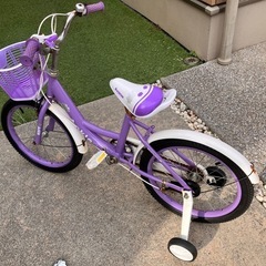 子供用自転車 18インチ 補助輪付き 半年前に購入の画像