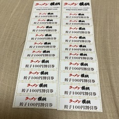 ラーメン横綱　ギョーザ割引券　20枚