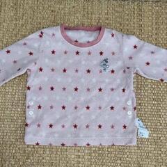 ユニクロ  パジャマ フリース ミニーマウス 90cmの画像