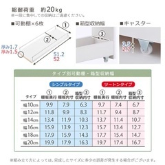 【期間限定値下げ中】【ほぼ未使用品・美品】キャスター付き隙間収納 10cm ホワイトウッドの画像