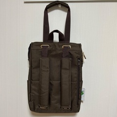 DELDE 2wayトートリュックサック ダークブラウンの画像