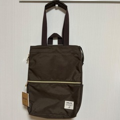 DELDE 2wayトートリュックサック ダークブラウンの画像