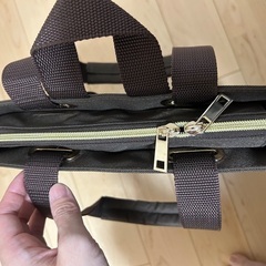 DELDE 2wayトートリュックサック ダークブラウンの画像
