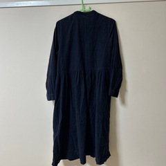 コーデュロイ　ワンピース　紺の画像