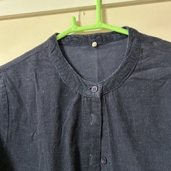 コーデュロイ　ワンピース　紺の画像