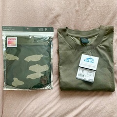 新品 ユニクロ ヒートテック タイツ ＋ ワークマン 長袖Tシャツ